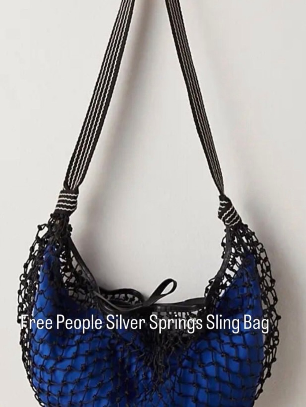 Free People silver springs Blue Sling Bag